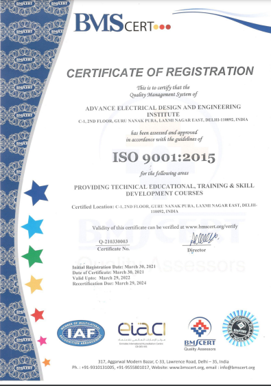 Electrical Design engineering course, certification course in electrical system design in delhi Electrical Design engineering course, certification course in electrical system design in delhi
