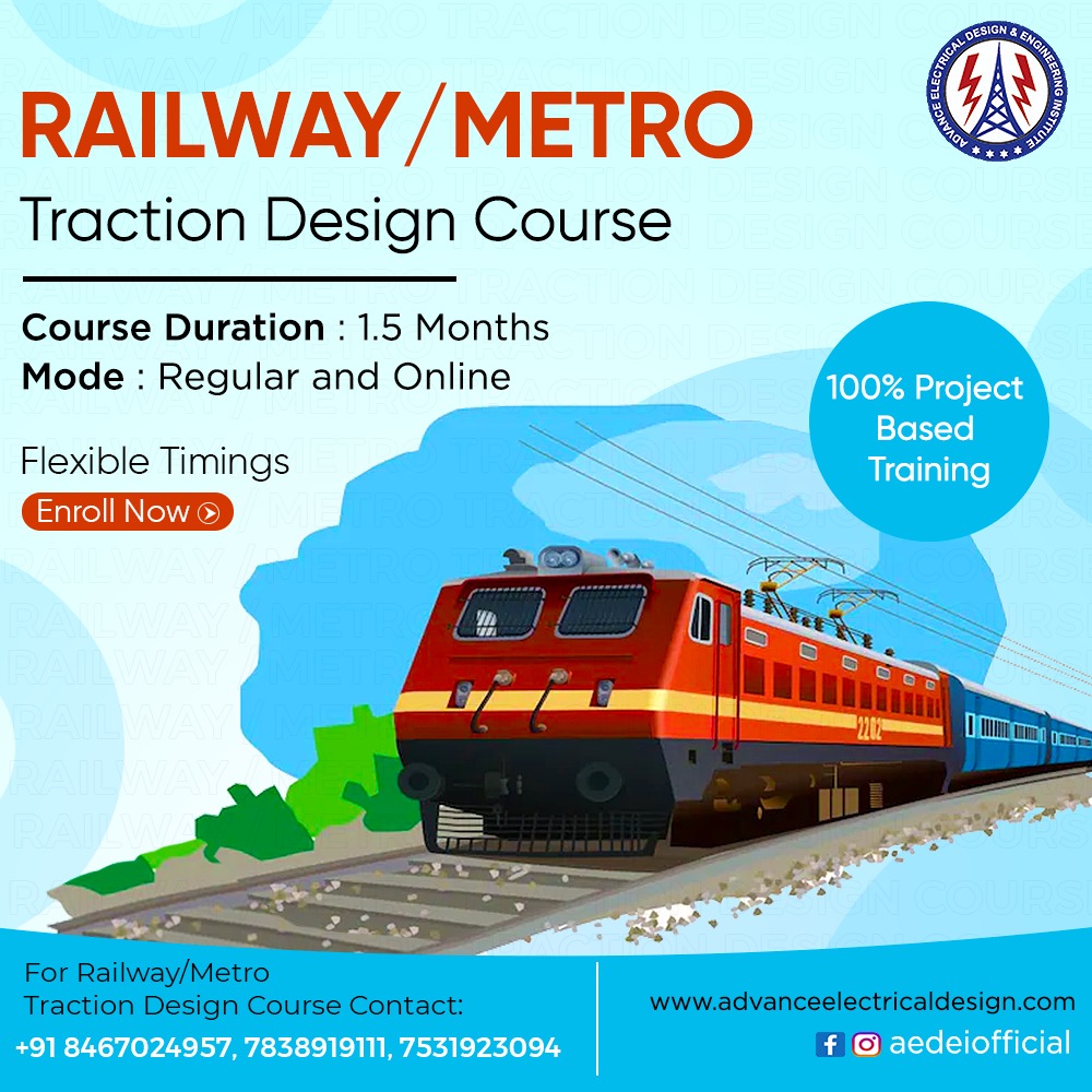 railway/metro traction Design engineering course, railway/metro traction Design course